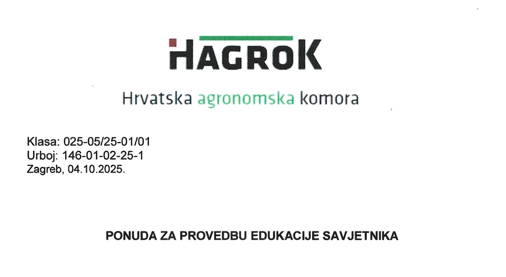 Ponuda za provedbu edukacije savjetnika