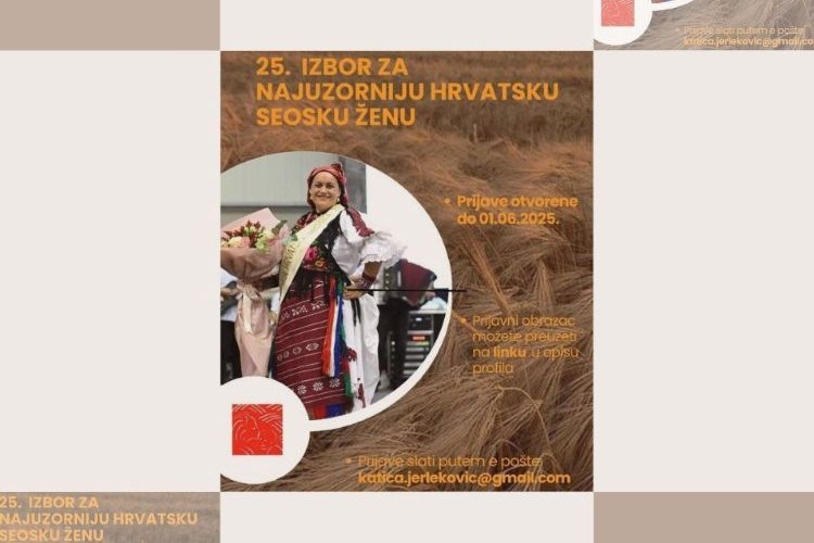 Otvorene prijave za Izbor najuzornije hrvatske seoske žene